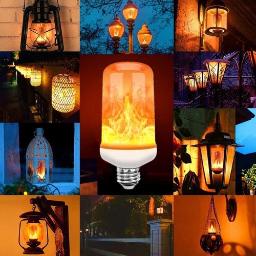 Lampada led effetto fiamma - effetto,